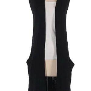 Wilfred by Aritzia Black Rayon Knit Cardigan Duster